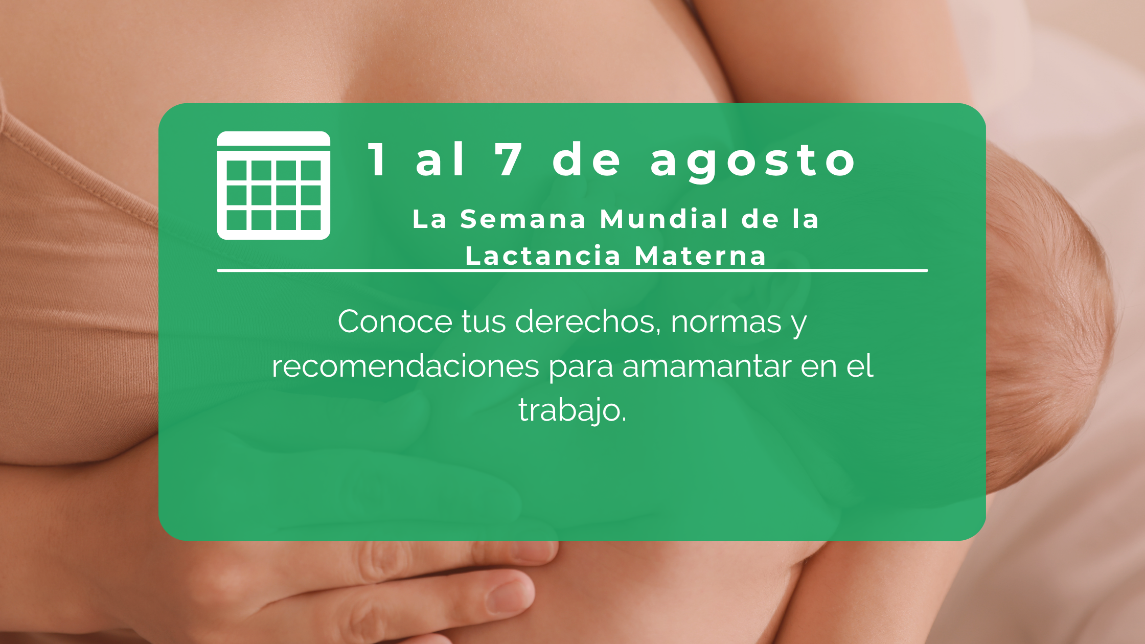Semana Mundial de la Lactancia Materna